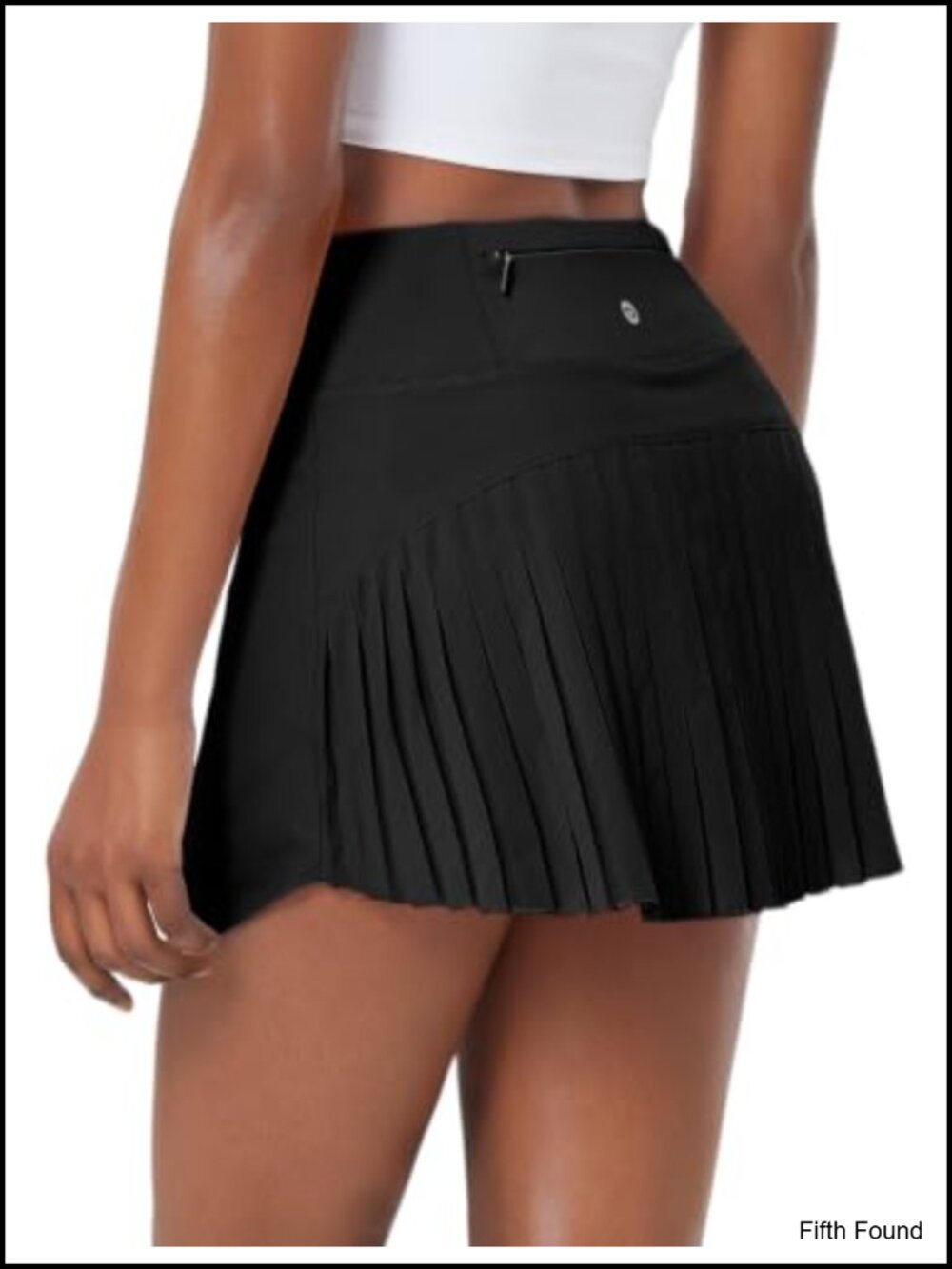 Pleated Tennis Skort High Waist Tummy Control Golf Skirt with 3 Pockets
